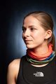BUFF Cycling neckwarmer - ECOSTRETCH PANORÁMA - red/green/blue