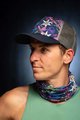 BUFF Cycling neckwarmer - ECOSTRETCH FLOWERS - blue/pink/purple