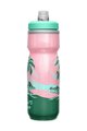 CAMELBAK Cycling water bottle - PODIUM® CHILL - green/pink