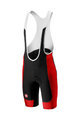 CASTELLI Cycling bib shorts - EVOLUZIONE 2.0 - black/red