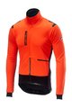 CASTELLI Cycling thermal jacket - ALPHA ROS - orange/black
