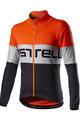 CASTELLI Cycling thermal jacket - PROLOGO WINTER - orange/grey