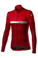 CASTELLI Cycling winter long sleeve jersey - MARINAIO LONG - red/white