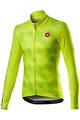 CASTELLI Cycling winter long sleeve jersey - CUBI LONG - yellow