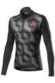 CASTELLI Cycling winter long sleeve jersey - CUBI LONG - black/grey