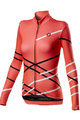 CASTELLI Cycling winter long sleeve jersey - DIAGONAL LADY WINTER - pink