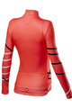 CASTELLI Cycling winter long sleeve jersey - DIAGONAL LADY WINTER - pink