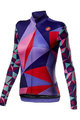 CASTELLI Cycling winter long sleeve jersey - TRIANGOLO MID LADY W - purple/multicolour