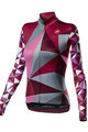 CASTELLI Cycling winter long sleeve jersey - TRIANGOLO MID LADY W - pink/grey