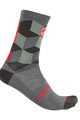 CASTELLI Cyclingclassic socks - UNLIMITED 15 - grey/red