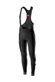 CASTELLI Cycling long bib trousers - VELOCISSIMO WINTER - black