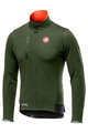 CASTELLI Cycling thermal jacket - DOUBLE ESPRESSO - green