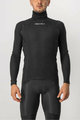 CASTELLI Cycling long sleeve t-shirt - FLANDERS WARM NECK - black
