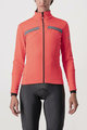 CASTELLI Cycling thermal jacket - DINAMICA LADY WINTER - pink