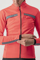 CASTELLI Cycling thermal jacket - DINAMICA LADY WINTER - pink