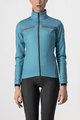 CASTELLI Cycling thermal jacket - DINAMICA LADY WINTER - light blue
