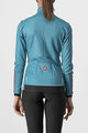 CASTELLI Cycling thermal jacket - DINAMICA LADY WINTER - light blue