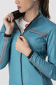 CASTELLI Cycling thermal jacket - DINAMICA LADY WINTER - light blue