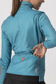 CASTELLI Cycling thermal jacket - DINAMICA LADY WINTER - light blue