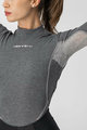 CASTELLI Cycling long sleeve t-shirt - FLANDERS 2 WARM LADY - grey