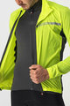 CASTELLI Cycling windproof jacket - SQUADRA STRECH - yellow