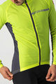 CASTELLI Cycling windproof jacket - SQUADRA STRECH - yellow