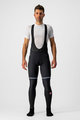 CASTELLI Cycling long bib trousers - POLARE 3 WINTER - black