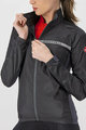 CASTELLI Cycling windproof jacket - SQUADRA STRECH LADY - black