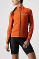 CASTELLI Cycling windproof jacket - SQUADRA STRECH LADY - red