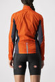 CASTELLI Cycling windproof jacket - SQUADRA STRECH LADY - red