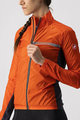 CASTELLI Cycling windproof jacket - SQUADRA STRECH LADY - red