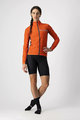 CASTELLI Cycling windproof jacket - SQUADRA STRECH LADY - red