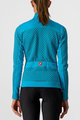 CASTELLI Cycling winter long sleeve jersey - SFIDA 2 LADY WINTER - light blue