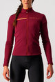 CASTELLI Cycling winter long sleeve jersey - SINERGIA 2 LADY WNT - bordeaux