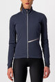 CASTELLI Cycling thermal jacket - GO LADY WINTER - blue