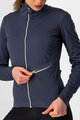 CASTELLI Cycling thermal jacket - GO LADY WINTER - blue