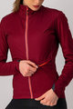 CASTELLI Cycling thermal jacket - GO LADY WINTER - bordeaux
