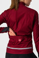 CASTELLI Cycling thermal jacket - GO LADY WINTER - bordeaux