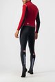 CASTELLI Cycling skinsuit - SANREMO ROS SUIT - red/black