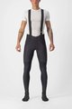 CASTELLI Cycling long bib trousers - SORPASSO ROS - black/red