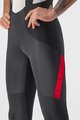 CASTELLI Cycling long bib trousers - SORPASSO RoS WINTER - red/black
