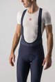 CASTELLI Cycling long bib trousers - ENTRATA WINTER - blue