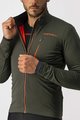 CASTELLI Cycling thermal jacket - GO WINTER - green