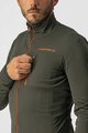 CASTELLI Cycling thermal jacket - GO WINTER - green