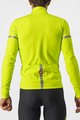 CASTELLI Cycling winter long sleeve jersey - FONDO 2 WINTER - yellow