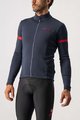 CASTELLI Cycling winter long sleeve jersey - FONDO 2 WINTER - blue