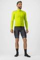 CASTELLI Cycling winter long sleeve jersey - PRO THERMAL - yellow