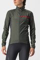 CASTELLI Cycling windproof jacket - SQUADRA STRECH LADY - green