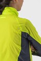 CASTELLI Cycling windproof jacket - SQUADRA STRECH LADY - yellow