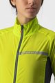 CASTELLI Cycling windproof jacket - SQUADRA STRECH LADY - yellow